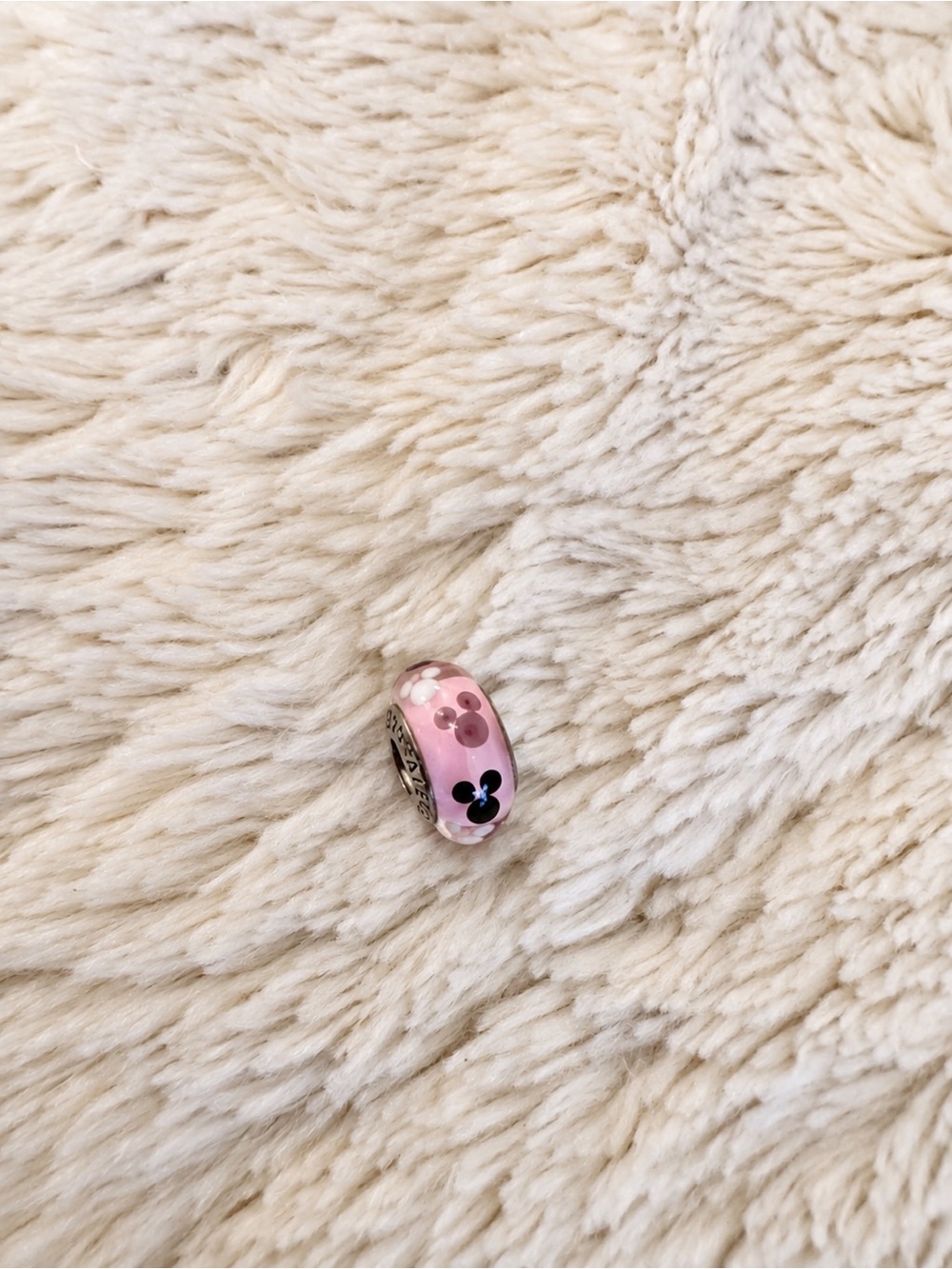 Pandora Pink Enamel Disney Charm Bead